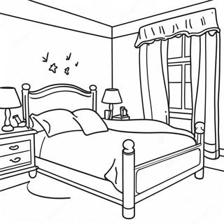 Page A Colorier De Chambre De Reve Confortable 51355-42777