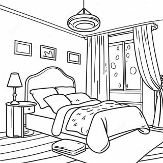 Page A Colorier De Chambre De Reve Confortable 51355-42778