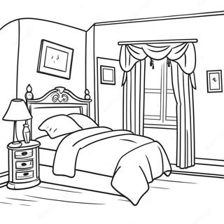 Page A Colorier De Chambre De Reve Confortable 51355-42779