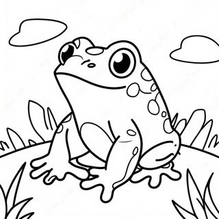 Page A Colorier Grenouille Kawaii 51374-42788