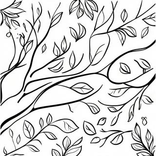 Branche D'arbre Pages À Colorier