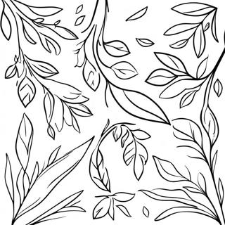 Page A Colorier Belles Branches Darbre Avec Feuilles 51385-42794