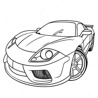 Page A Colorier Course De Voiture De Sport Rapide 51405-42814