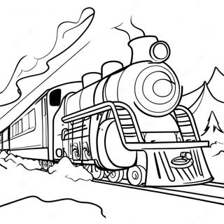 Page A Colorier Du Polar Express 5142-4124