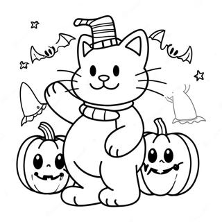 Page A Colorier Garfield Halloween 51434-42846