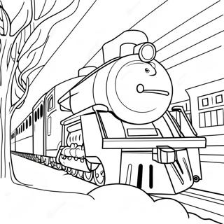 Page A Colorier Du Train Magique Polar Express 5143-4125