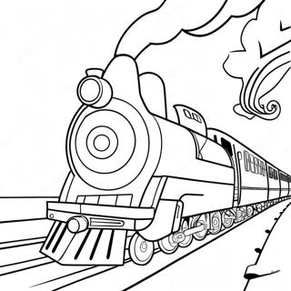 Page A Colorier Du Train Magique Polar Express 5143-4126