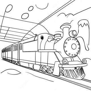 Page A Colorier Du Train Magique Polar Express 5143-4127