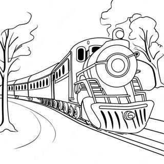 Page A Colorier Du Train Magique Polar Express 5143-4128