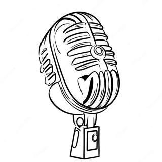 Microphone Pages À Colorier