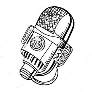 Microphone Pages À Colorier