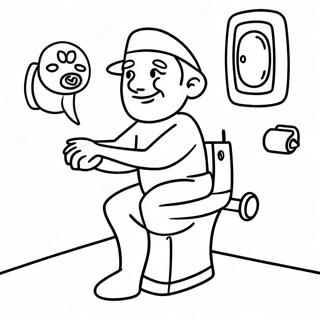 Homme Caméra Skibidi Toilet Pages À Colorier