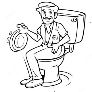 Homme Caméra Skibidi Toilet Pages À Colorier