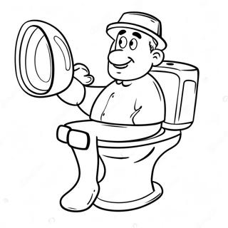 Page A Colorier Homme De Camera Skibidi Toilet Drole 51535-42915