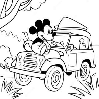 Page A Colorier Aventure Safari De Mickey Mouse 51544-42922