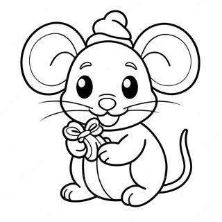 Page A Colorier Souris De Noel 51584-42950