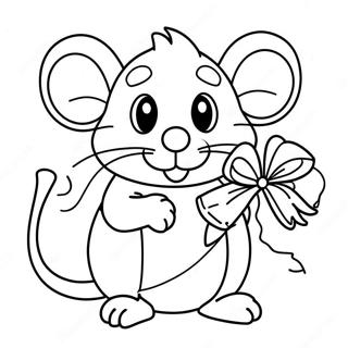 Page A Colorier Souris De Noel 51584-42952