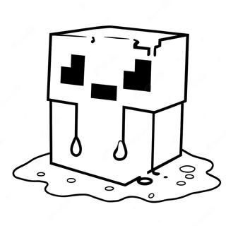 Slime Minecraft Pages À Colorier