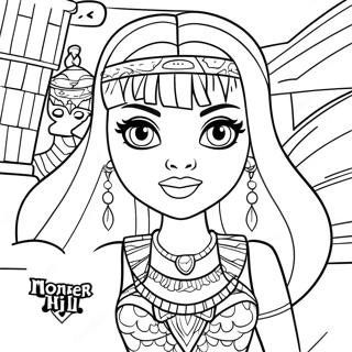 Page A Colorier Cleo De Nile De Monster High 51644-43004