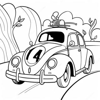 Page A Colorier Herbie Qui Roule Vite 51655-43014