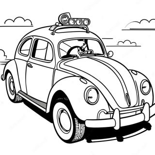 Page A Colorier Herbie Qui Roule Vite 51655-43016