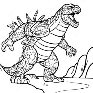 Godzilla 2000 Pages À Colorier