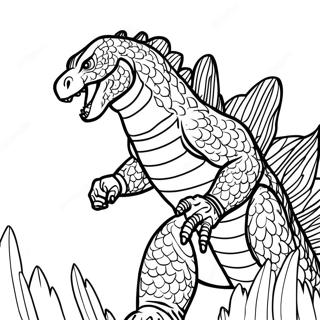 Page A Colorier Godzilla 2000 51664-43019