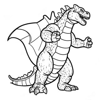 Page A Colorier Godzilla 2000 51664-43020