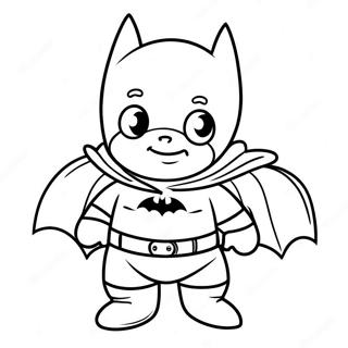 Page A Colorier Du Mignon Bebe Batman En Couche 51795-43137