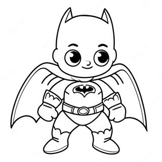 Page A Colorier Du Mignon Bebe Batman En Couche 51795-43138