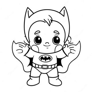 Page A Colorier Du Mignon Bebe Batman En Couche 51795-43140