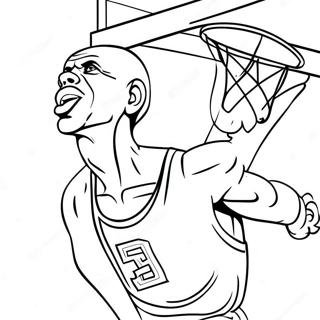 Page A Colorier De Kareem Abdul Jabbar Dunkant Au Basket 51805-43131