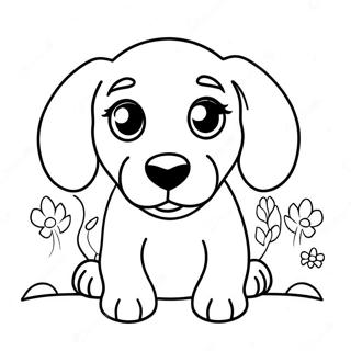 Page A Colorier De Chiot Teckel Espiegle 5183-4159