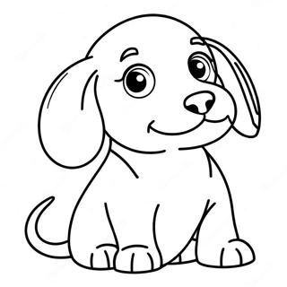 Page A Colorier De Chiot Teckel Espiegle 5183-4160