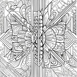 Page A Colorier De Motifs Geometriques Art Deco 51854-43172