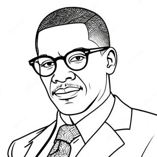 Malcolm X Pages À Colorier