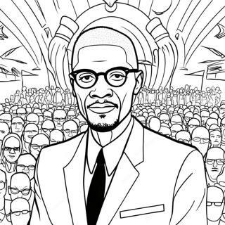 Page A Colorier Du Discours Inspirant De Malcolm X 51895-43208