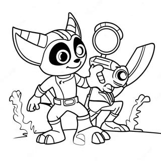 Ratchet Et Clank Pages À Colorier