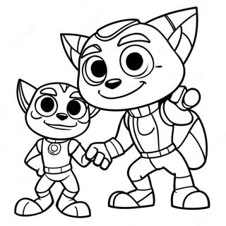 Page A Colorier De Ratchet Et Clank 51924-43218