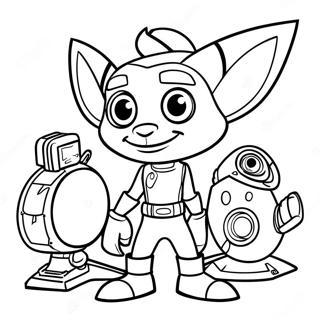 Page A Colorier De Ratchet Et Clank 51924-43219