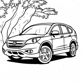 Honda Crv Pages À Colorier