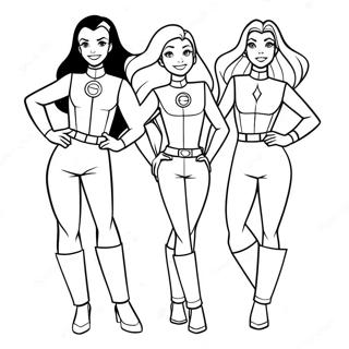 Totally Spies Pages À Colorier