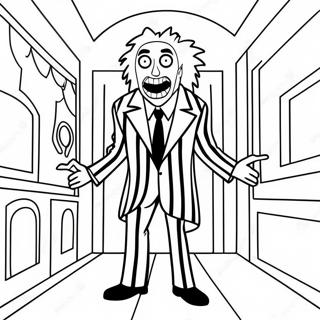 Page A Colorier De Beetlejuice Dans La Maison Hantee 5203-4173