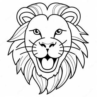 Page A Colorier Lion Rugissant 52055-43323