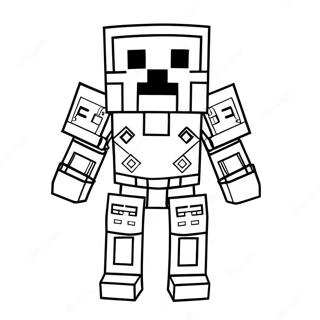 Armure Minecraft Pages À Colorier