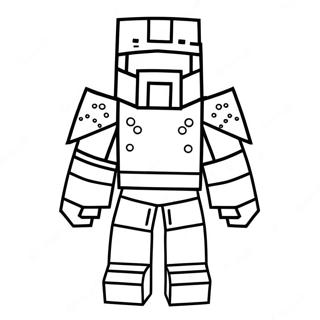 Page A Colorier Armure Minecraft 52065-43330