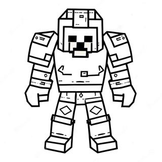 Page A Colorier Armure Minecraft 52065-43332