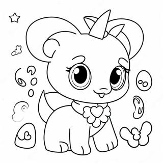 Page A Colorier Amis Jewelpet Mignons 52086-43359