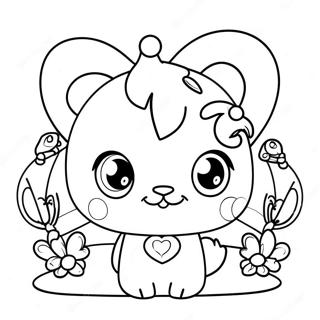 Page A Colorier Amis Jewelpet Mignons 52086-43360