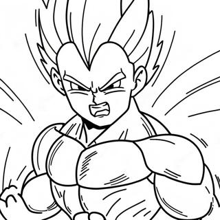 Page A Colorier Majin Vegeta En Train De Se Renforcer 52156-43409